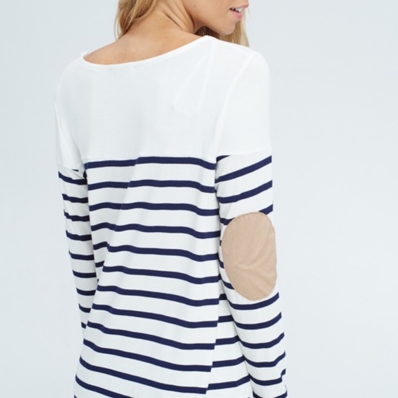 NEW Papermoon Suede elbow patch long sleeve shirt - Picture 4 of 4